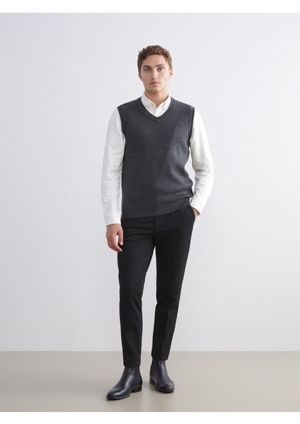 Yeni Sezon Standart Kalıp V Yaka Erkek Triko Süveter fiyatları