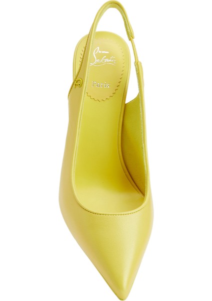 Sporty Kate Sarı Deri Topuklu Ayakkabı fırsatları