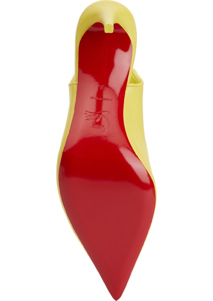 Sporty Kate Sarı Deri Topuklu Ayakkabı indirimleri