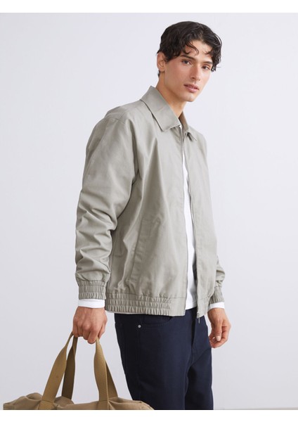 Yeni Sezon Rahat Kalıp Gömlek Yaka Erkek Ceket