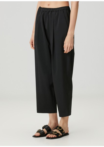 Siyah Crop Pantolon modelleri