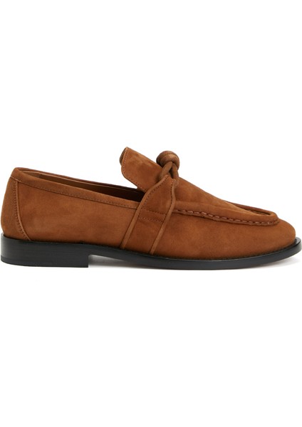 Bej Kadın Deri Loafer