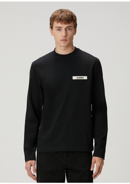 Gros Grain Siyah Logo Patchli Sweatshirt