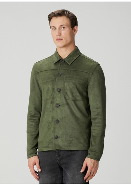 Regular Fit Yeşil Dış Gömlek modelleri
