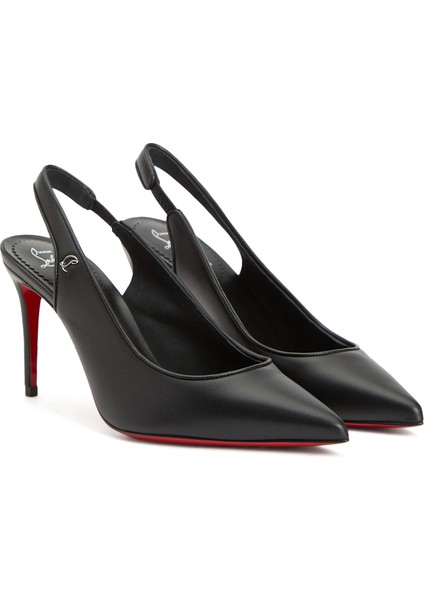 Sporty Kate Siyah Deri Topuklu Ayakkabı fiyatları