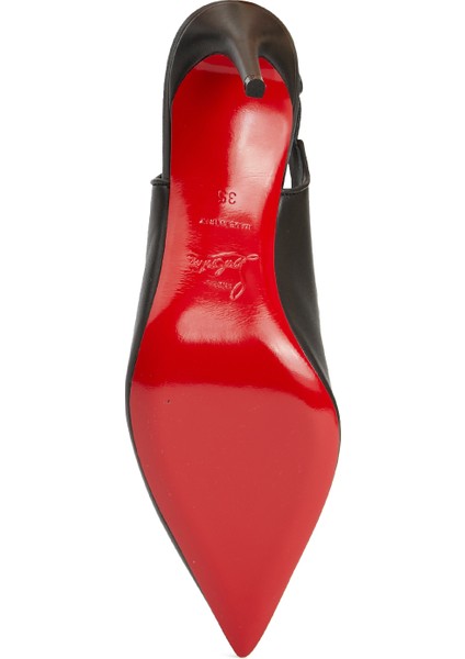 Sporty Kate Siyah Deri Topuklu Ayakkabı indirimleri