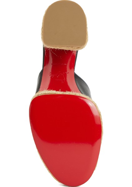 Calakala Siyah Kadın Deri Terlik indirimleri