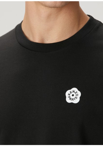 Siyah Logo Baskılı T-Shirt indirimleri