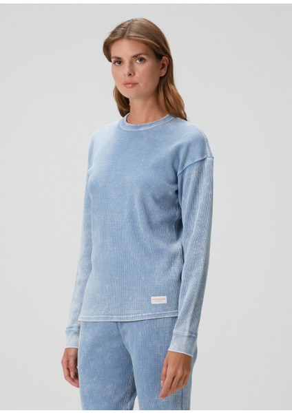 Mavi Logo Patchli Sweatshirt modelleri