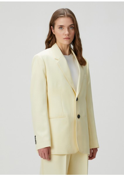 Açık Sarı Yün Ceket modelleri