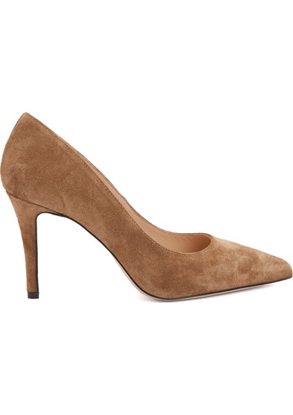 Tütün Süet Stiletto
