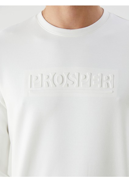 Yeni Sezon Bisiklet Yaka Uzun Kollu Baskılı Erkek Sweatshirt modelleri