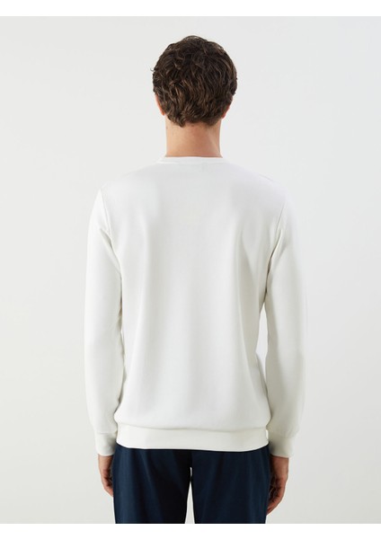 Yeni Sezon Bisiklet Yaka Uzun Kollu Baskılı Erkek Sweatshirt fırsatları