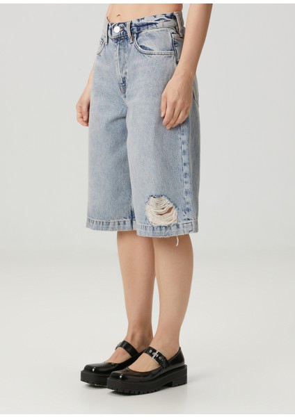 Louie Mavi Jean Şort fırsatları
