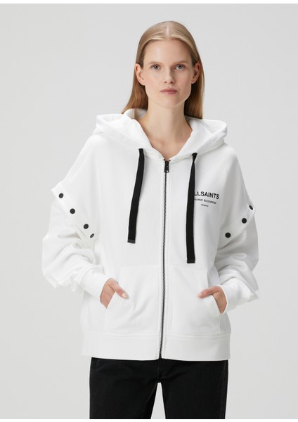 Omnium Amphia Beyaz Kapüşonlu Sweatshirt