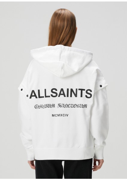 Omnium Amphia Beyaz Kapüşonlu Sweatshirt fırsatları