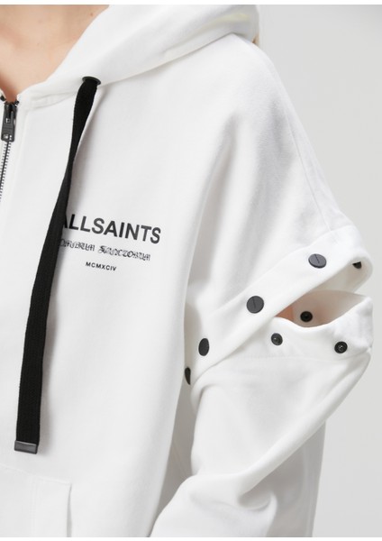 Omnium Amphia Beyaz Kapüşonlu Sweatshirt indirimleri