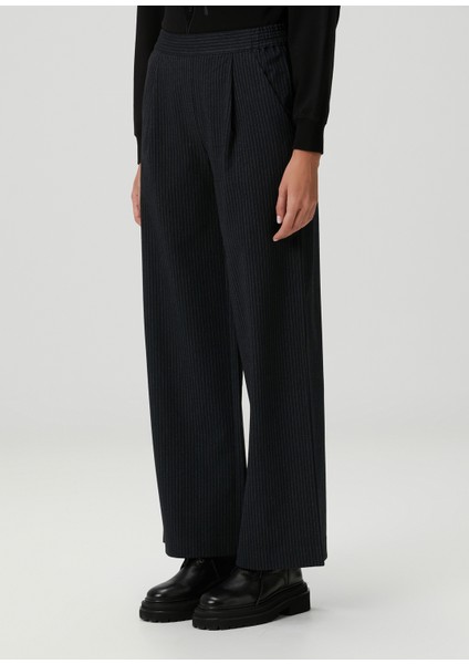 Aleida Siyah Çizgili Pantolon modelleri