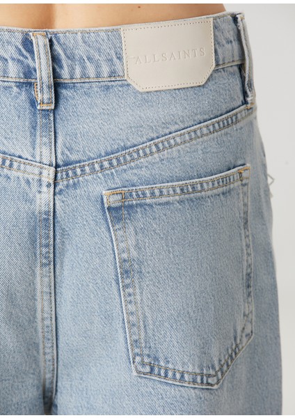 Blake Mavi Işlemeli Wide Leg Jean Pantolon indirimleri