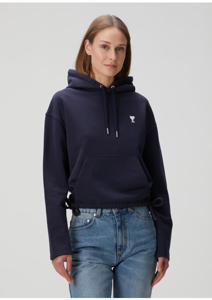 Lacivert Kapüşonlu Sweatshirt modelleri