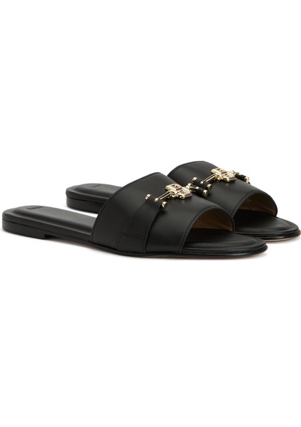 Emberlyn Siyah Kadın Deri Terlik fiyatları