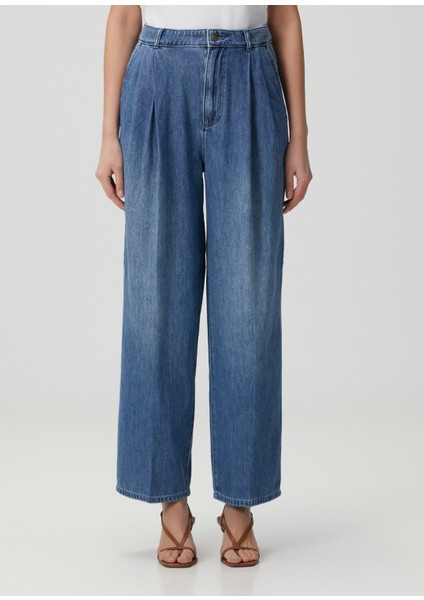 Mavi Wide Leg Jean Pantolon fiyatları