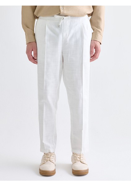 Yeni Sezon Standart Kalıp Keten Görünümlü Erkek Pantolon fiyatları