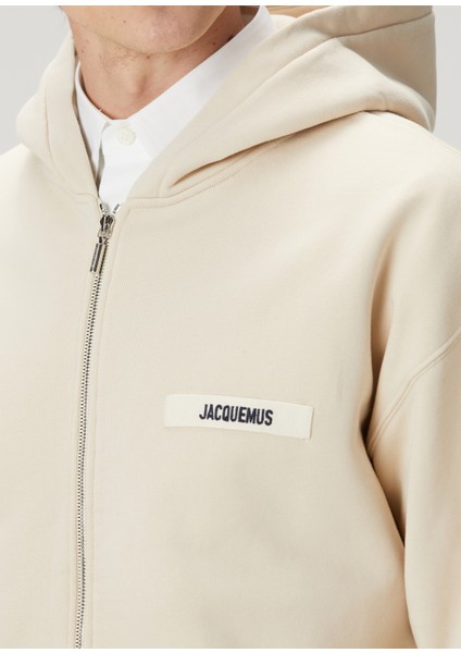 Gros Grain Kırık Beyaz Kapüşonlu Sweatshirt indirimleri