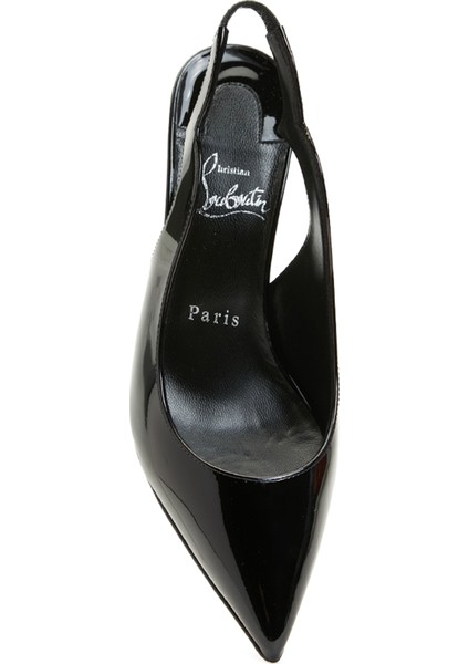 Hot Chick Sling Siyah Deri Topuklu Ayakkabı fırsatları