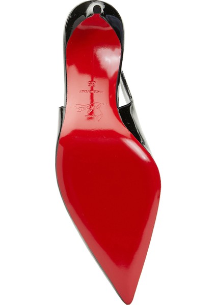 Hot Chick Sling Siyah Deri Topuklu Ayakkabı indirimleri