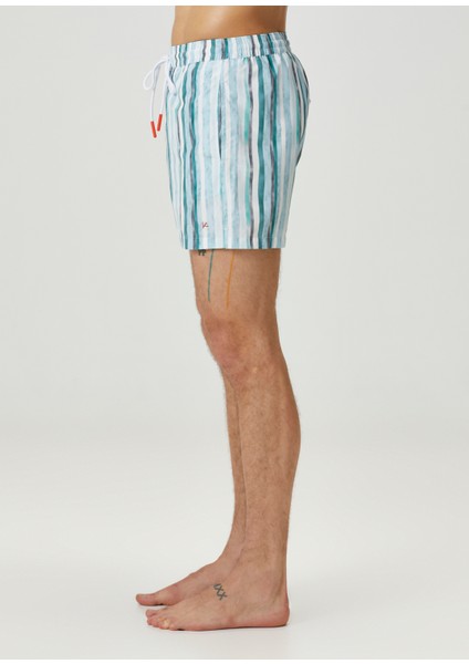 Yeşil Çizgi Desenli Mayo modelleri