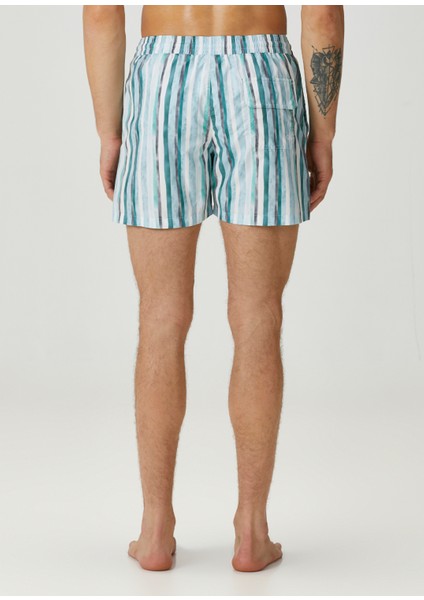 Yeşil Çizgi Desenli Mayo fırsatları