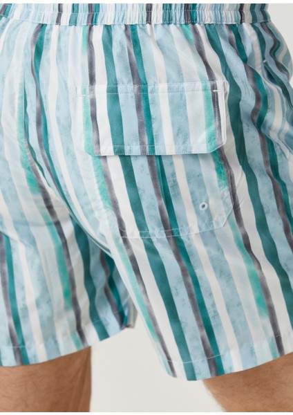 Yeşil Çizgi Desenli Mayo indirimleri