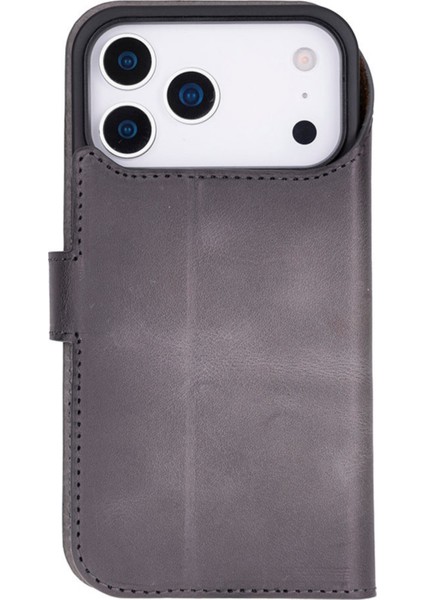 Apple iPhone 17 Pro Uyumlu Hakiki Deri Kişiselleştirilebilir Telefon Kılıfı