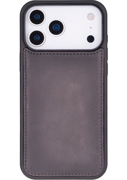 Apple iPhone 17 Pro Uyumlu Hakiki Deri Kişiselleştirilebilir Telefon Kılıfı