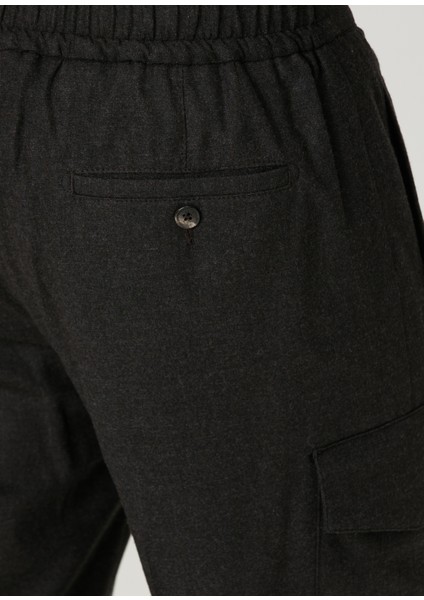 Siyah Yün Kargo Pantolon indirimleri