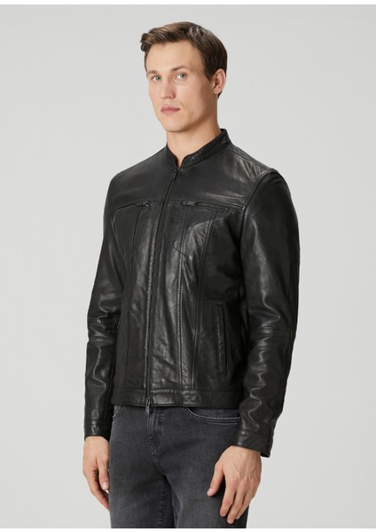 Brando Siyah Deri Ceket modelleri