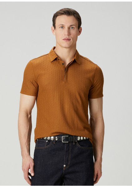 Regular Fit Taba Polo Triko