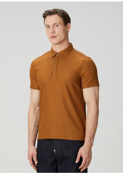 Regular Fit Taba Polo Triko modelleri