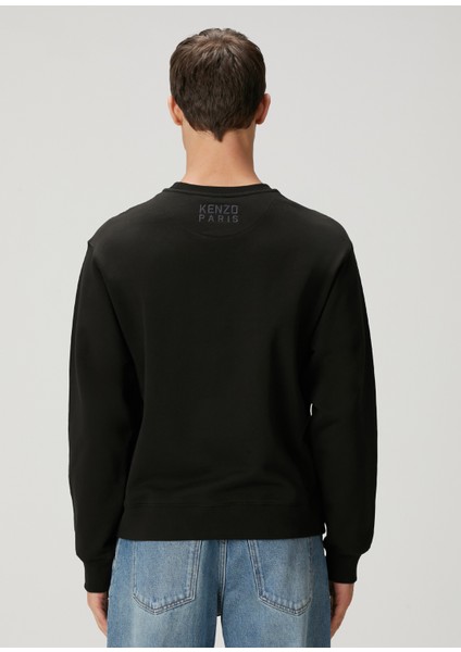 Siyah Logo Detaylı Sweatshirt fırsatları