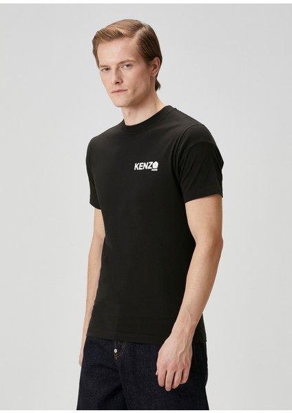 Boke Flower 2.0 Siyah Logo Baskılı T-Shirt modelleri