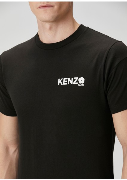 Boke Flower 2.0 Siyah Logo Baskılı T-Shirt indirimleri