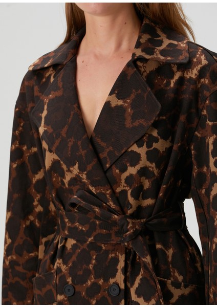 Abel Leopar Desenli Pardösü indirimleri