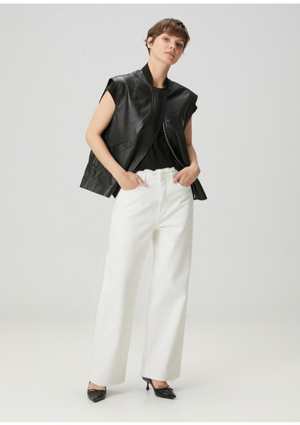 Beyaz Jean Pantolon