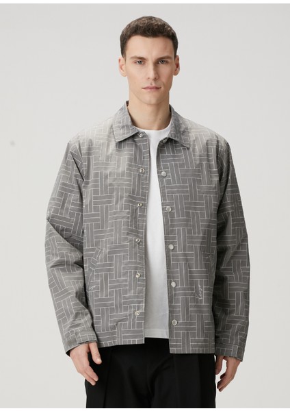 Weave Gri Desenli Mont
