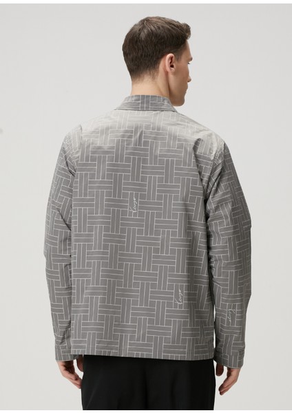 Weave Gri Desenli Mont fırsatları