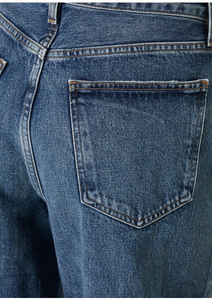 Low Slung Baggy Koyu Mavi Jean Pantolon fırsatları