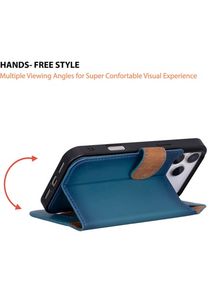 Apple iPhone 17 Pro Max Uyumlu Hakiki Deri Kişiselleştirilebilir Telefon Kılıfı