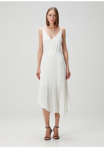 Leia Harley 2 In 1 Beyaz Midi Elbise modelleri