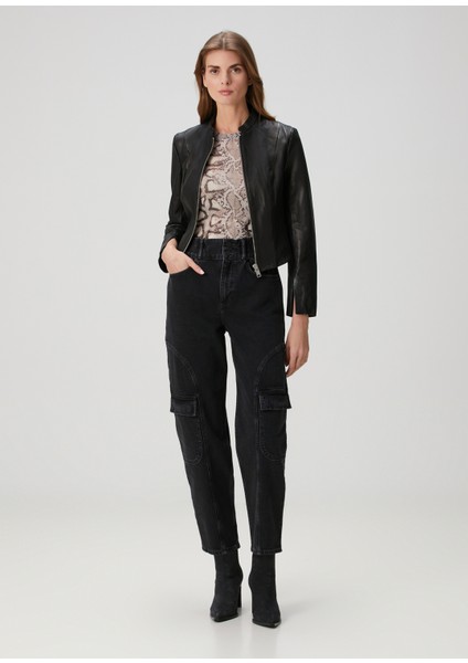 Sadler Slim Fit Siyah Deri Ceket fiyatları